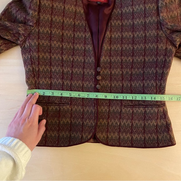 SASSON vintage wool-blend blazer. Classy. Size 6/7. - Picture 8 of 15